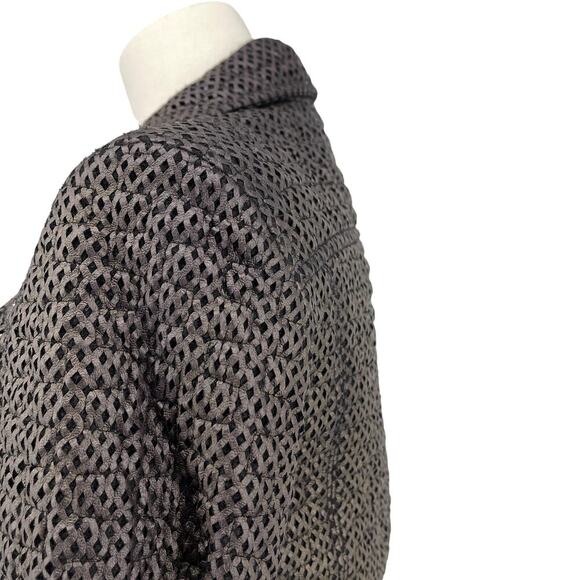 IRO Camy Moto Jacket Perforated Metallic Brown & Black Size EU 38 - Picture 10 of 16